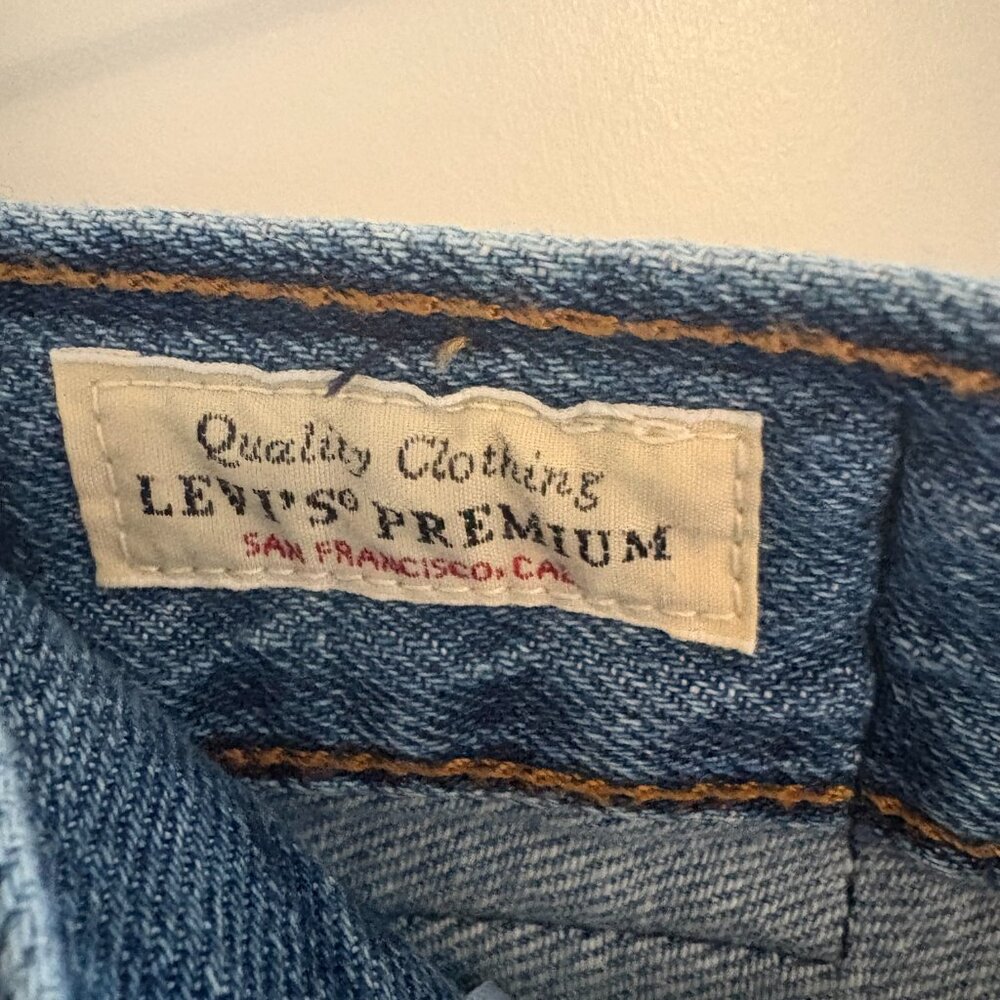 Levi's Blue Boyfriend Jeans - Picture 4 of 5
